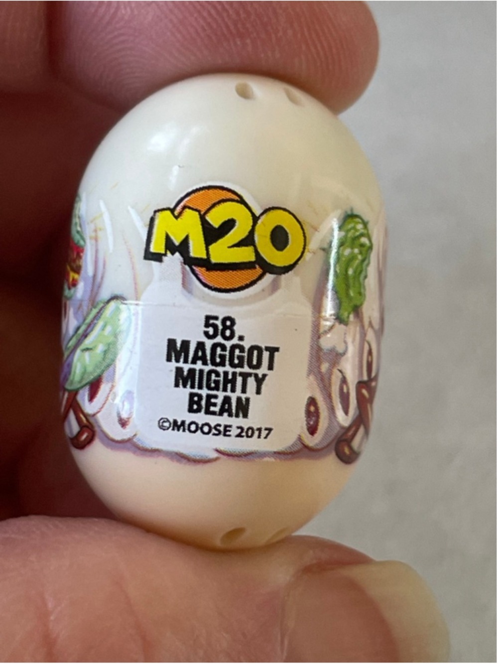 Boys Moose Maggot Mighty Bean Action Figure One Size White Red
